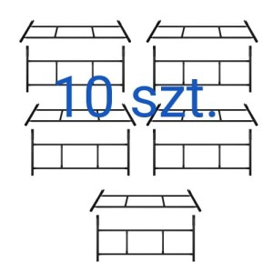Rusztowanie warszawskie zestaw 10 ram