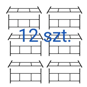 Rusztowanie warszawskie zestaw 12 ram
