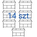 Rusztowanie warszawskie zestaw 14 ram