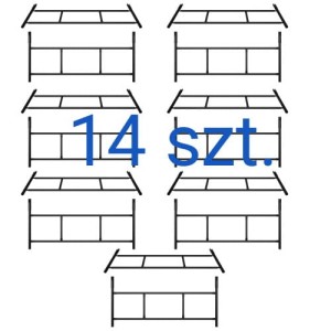 Rusztowanie warszawskie zestaw 14 ram