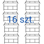 Rusztowanie warszawskie zestaw 16 ram
