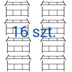 Rusztowanie warszawskie zestaw 16 ram