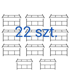 Rusztowanie warszawskie zestaw 22 ram