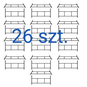 Rusztowanie warszawskie zestaw 26ram
