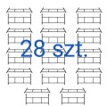 Rusztowanie warszawskie zestaw 28 ram