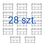 Rusztowanie warszawskie zestaw 28 ram