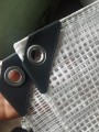 plandeka 3,20x10 120g zbrojona przezroczysta na rusztowanie